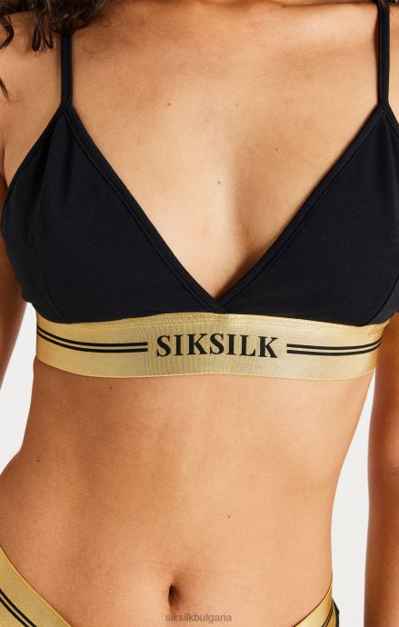 облекло SikSilk бралет с черен триъгълник Жени 486F8206