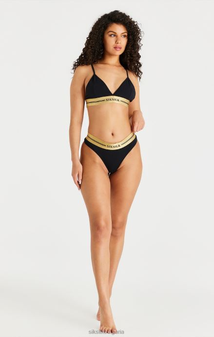 облекло SikSilk бралет с черен триъгълник Жени 486F8206