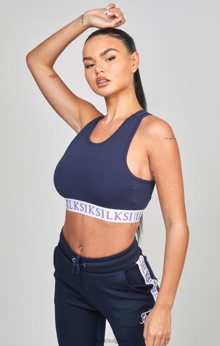 облекло SikSilk тъмносиня лента bralette Жени 486F854