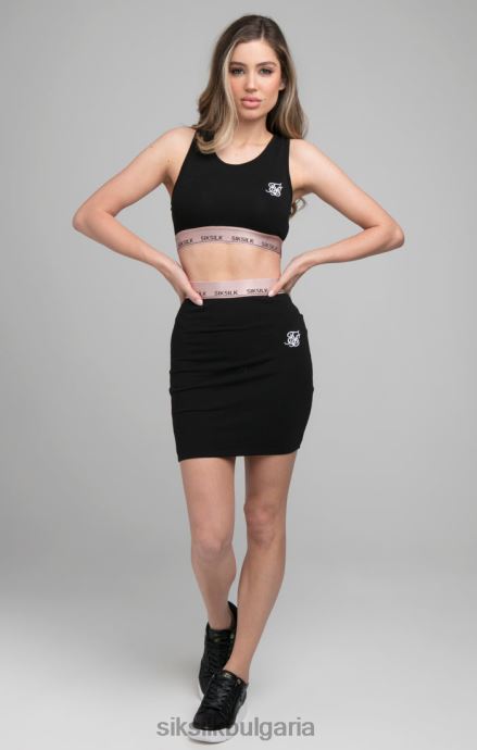 облекло SikSilk roseate bralette - черен Жени 486F8209