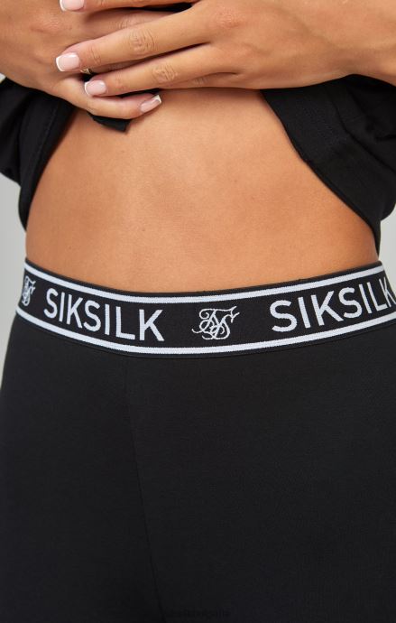облекло SikSilk черни къси панталони от есенциална лента Жени 486F8196