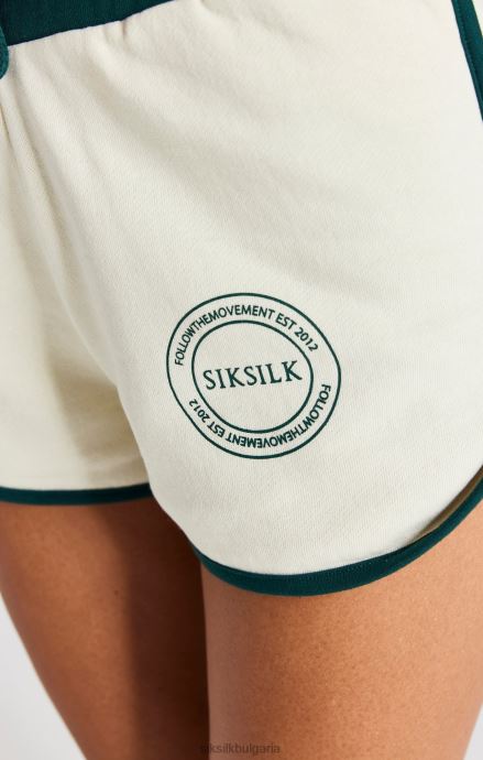 облекло SikSilk екрю бегач къс Жени 486F8197