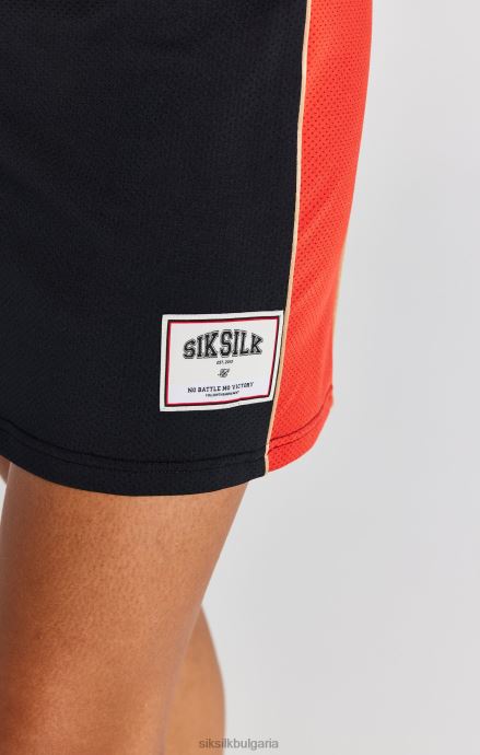 облекло SikSilk черна баскетболна рокля с панели Жени 486F8147