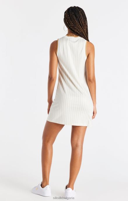 облекло SikSilk луксозна баскетболна рокля - екрю и злато Жени 486F8150