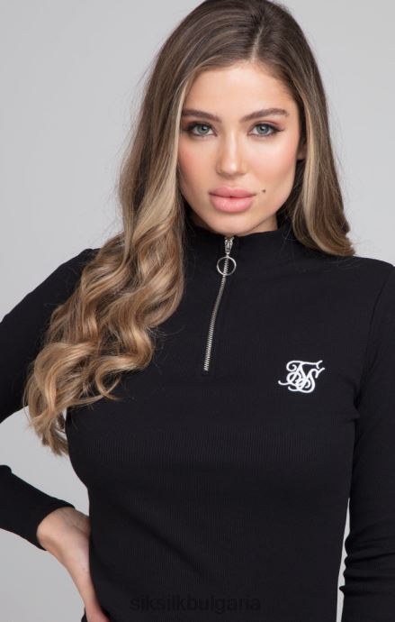 облекло SikSilk рокля по тялото velocity - черна Жени 486F8153