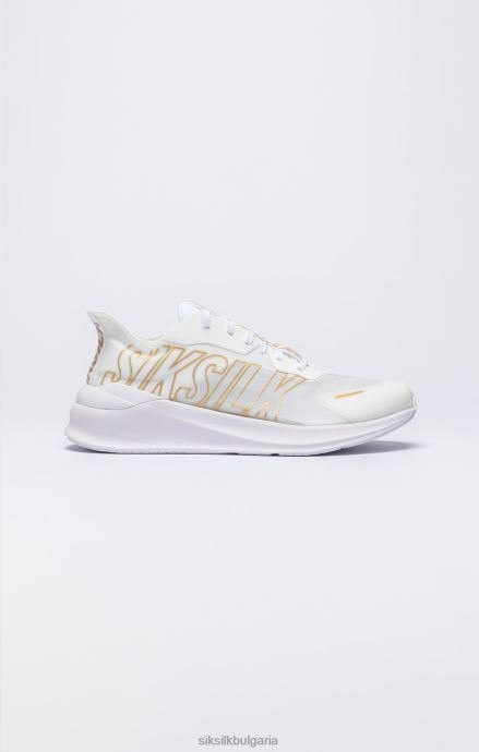 обувки SikSilk тренажор за изпълнение на мако в бяло и злато Жени 486F8253