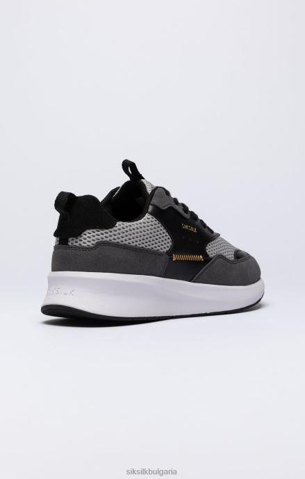 обувки SikSilk черен мрежест тренажор за бягане с наслагвания Жени 486F8261