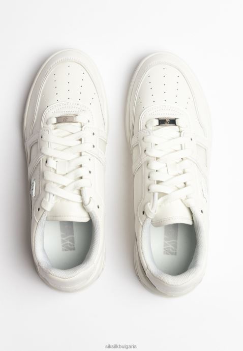 обувки SikSilk мръсно бял нисък горен корт тренажор Жени 486F8268