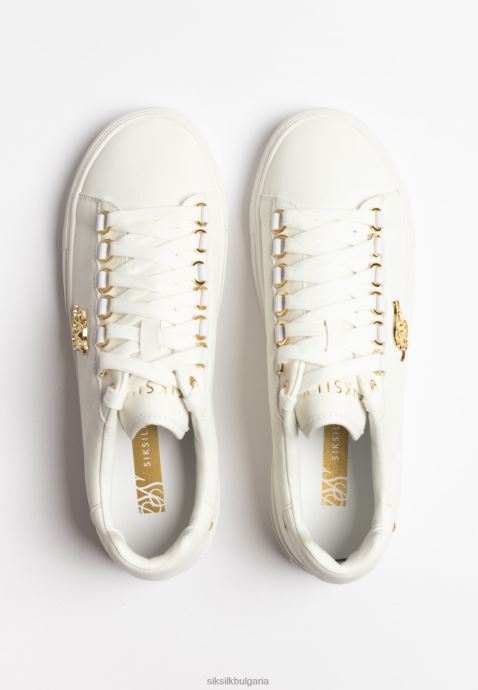 обувки SikSilk ефект на бяла змийска кожа Barra Жени 486F8269