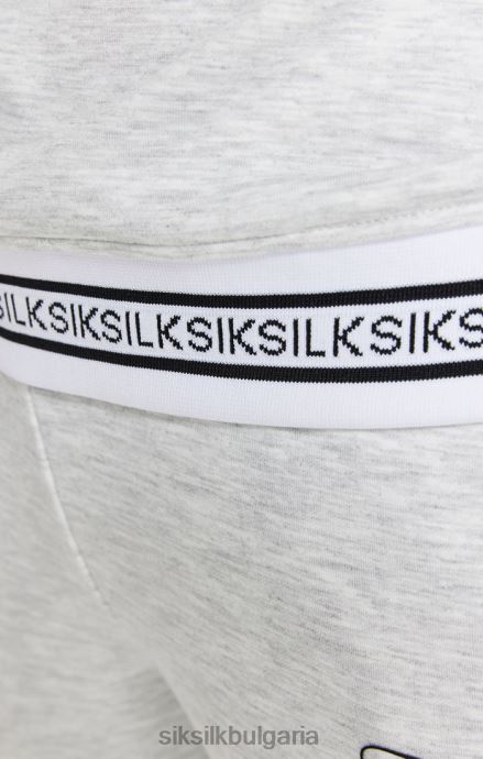 облекло SikSilk сив мергел 1/4 горнище с цип Жени 486F8118