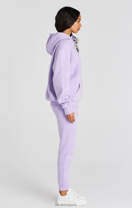 облекло SikSilk люляк овърсайз качулка Жени 486F8123