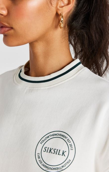 облекло SikSilk суичър в екрю Жени 486F878