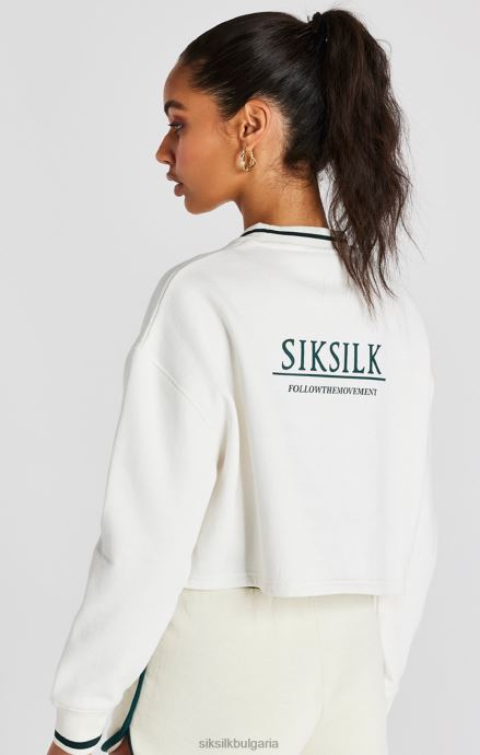 облекло SikSilk суичър в екрю Жени 486F878