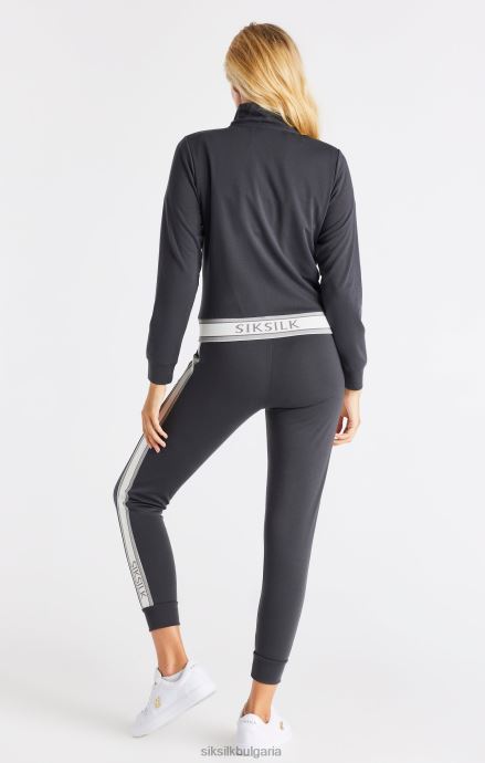 облекло SikSilk сиво горнище с цип Жени 486F881