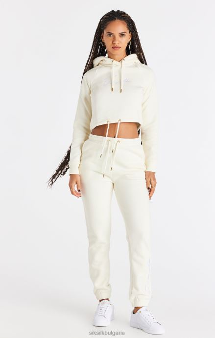 облекло SikSilk съкратена качулка в цвят екрю Жени 486F886