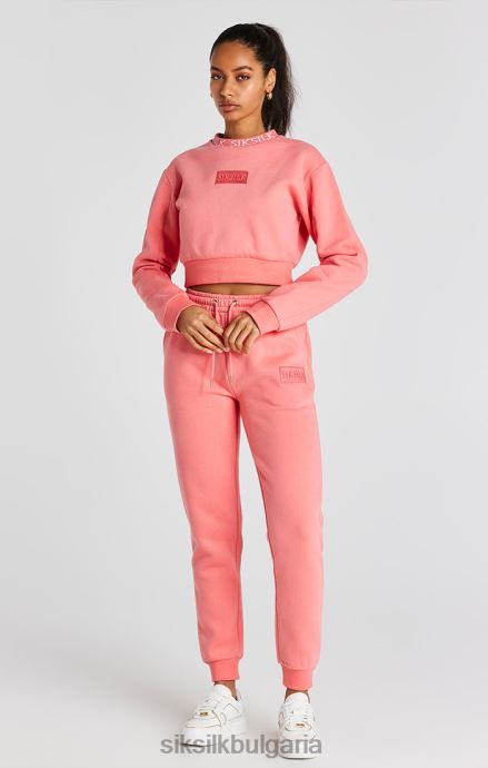 облекло SikSilk суитшърт коралов екипаж Жени 486F888