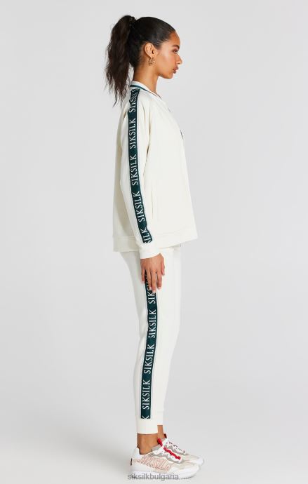 облекло SikSilk екрю лента бомбър Жени 486F889