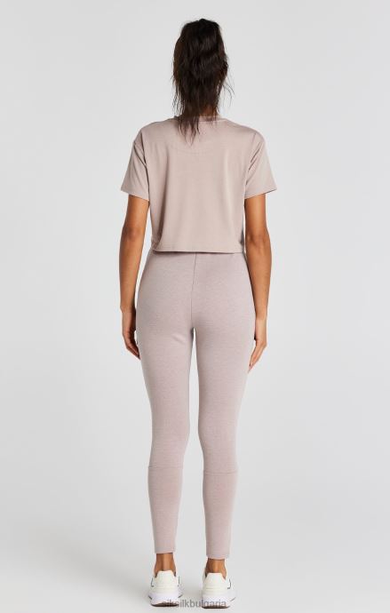 облекло SikSilk изпрана розова тениска Жени 486F834