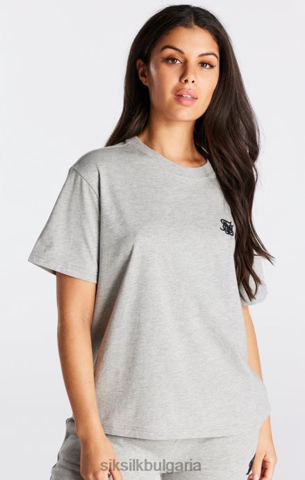облекло SikSilk тениска за гадже със сив мергел Жени 486F841