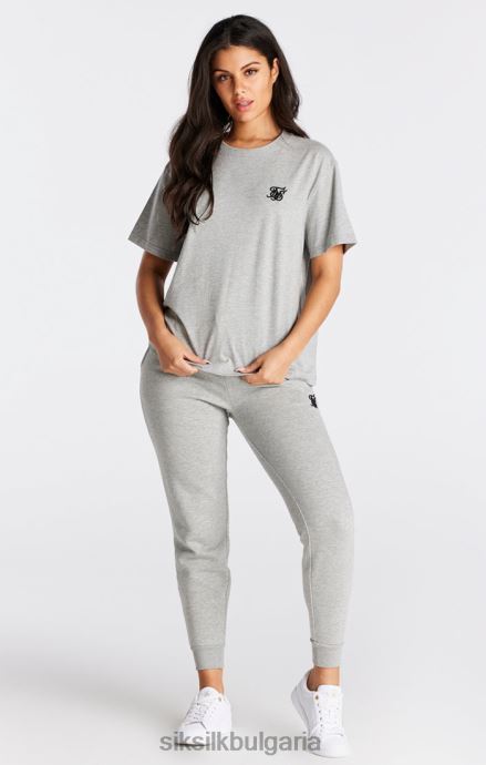 облекло SikSilk тениска за гадже със сив мергел Жени 486F841