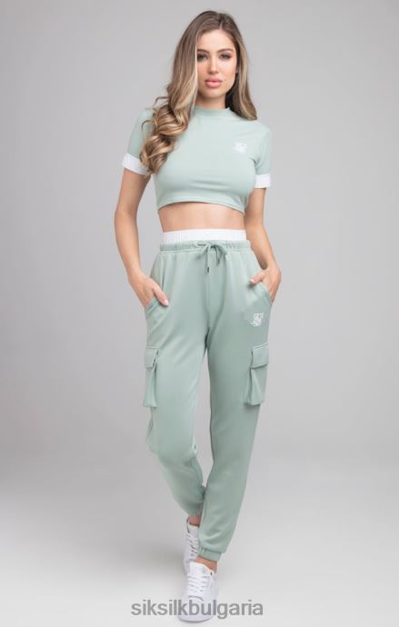 облекло SikSilk зелена тениска Жени 486F846