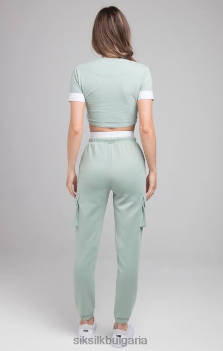 облекло SikSilk зелена тениска Жени 486F846