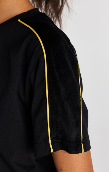 облекло SikSilk черна тениска Жени 486F849