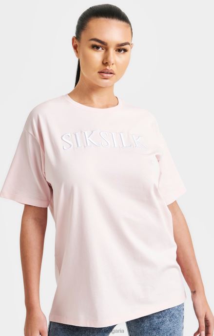 облекло SikSilk розова тениска с бродирани гаджета Жени 486F863