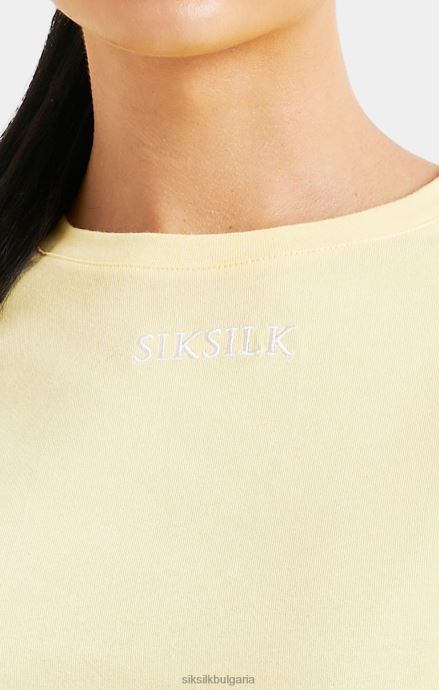 облекло SikSilk тениска с лого с повторение на лимон Жени 486F870