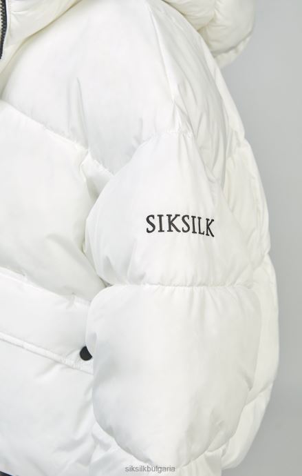 облекло SikSilk бяло голямо палто с подплата Жени 486F8125