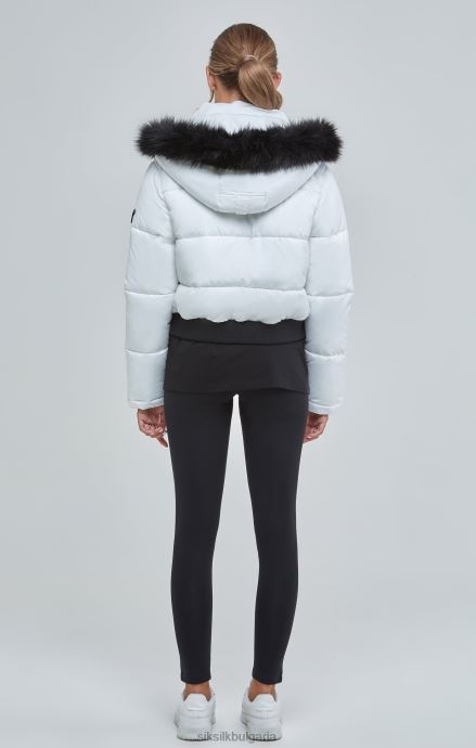 облекло SikSilk бяла съкратена парка Жени 486F8130