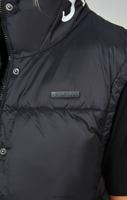 облекло SikSilk черна изрязана жилетка Жени 486F8132