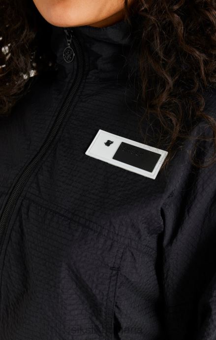 облекло SikSilk черно изрязано яке с къдрици Жени 486F8139