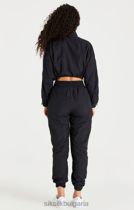 облекло SikSilk черно изрязано яке с къдрици Жени 486F8139