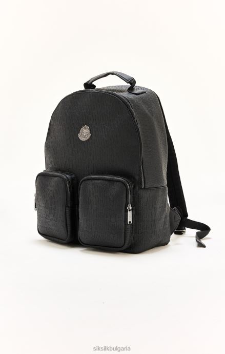 чанта SikSilk x messi черна пу маркова раница унисекс 486F8618