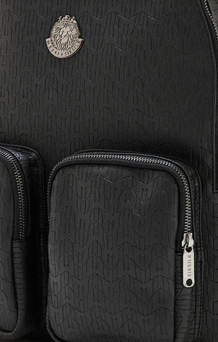 чанта SikSilk x messi черна пу маркова раница унисекс 486F8618