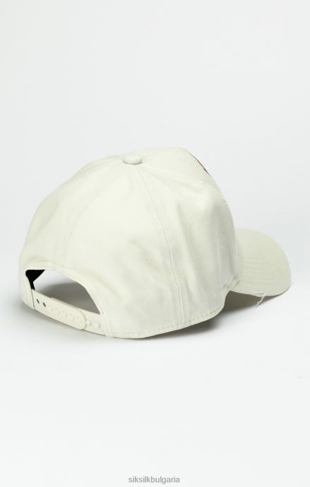 аксесоар SikSilk екрю университетска шапка на камион унисекс 486F8228