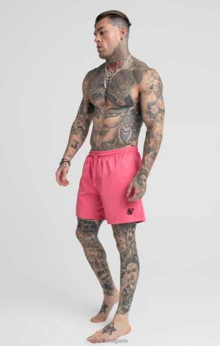 облекло SikSilk розов бански къс мъже 486F8616