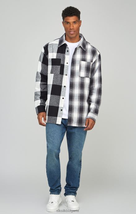 облекло SikSilk средно сини дънки с права кройка мъже 486F8559