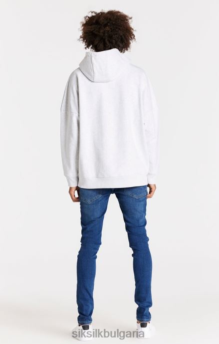 облекло SikSilk сини изтъркани тесни дънки мъже 486F8563