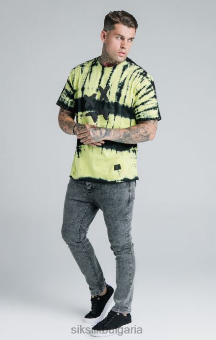 облекло SikSilk x steve aoki черни широки дънки мъже 486F8561