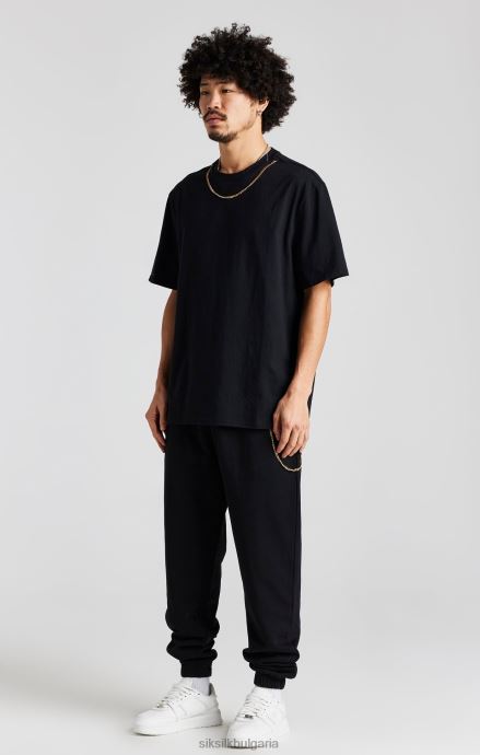 облекло SikSilk джоггер с черна верига мъже 486F8533