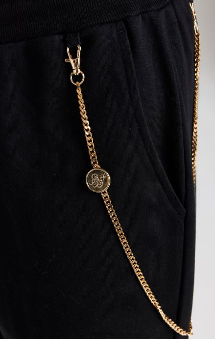 облекло SikSilk джоггер с черна верига мъже 486F8533