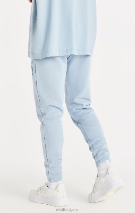 облекло SikSilk син маншет със спокойна кройка мъже 486F8536