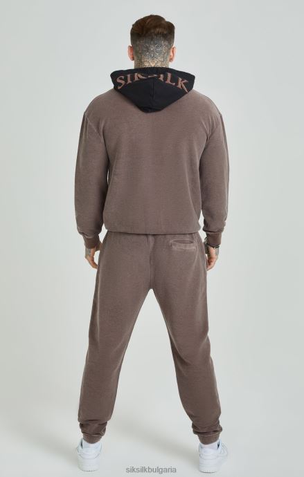облекло SikSilk кафяви тежки спокойни джогинг обувки с примка мъже 486F8537