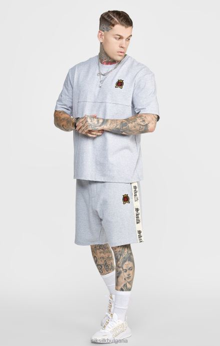 облекло SikSilk сиво късо с готическа странична лента мъже 486F8569