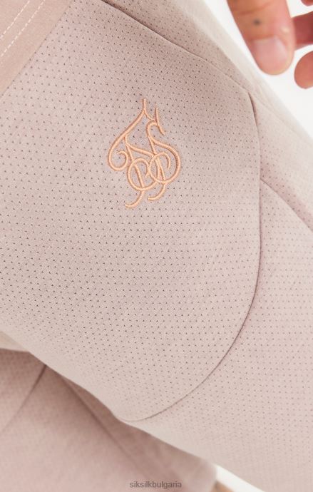 облекло SikSilk розово измито текстурирано късо мъже 486F8572