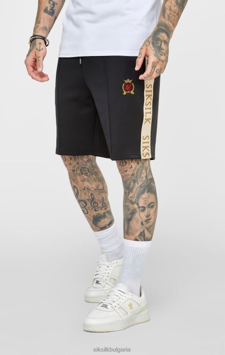 облекло SikSilk черен гребен къс мъже 486F8577