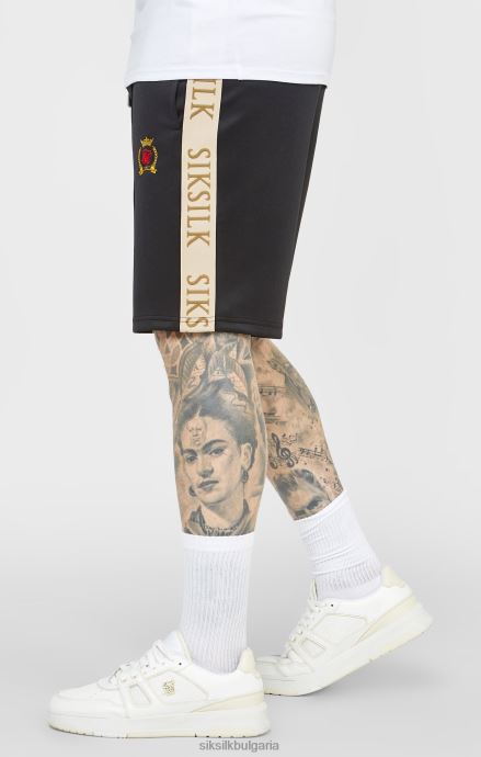 облекло SikSilk черен гребен къс мъже 486F8577