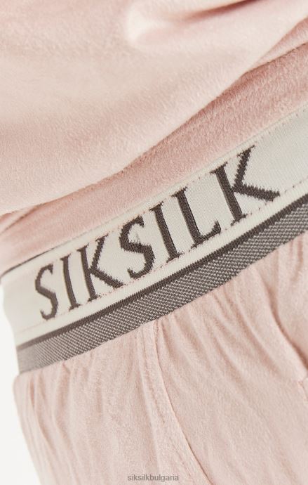 облекло SikSilk карго шорти от еластичен велур - розови мъже 486F8579